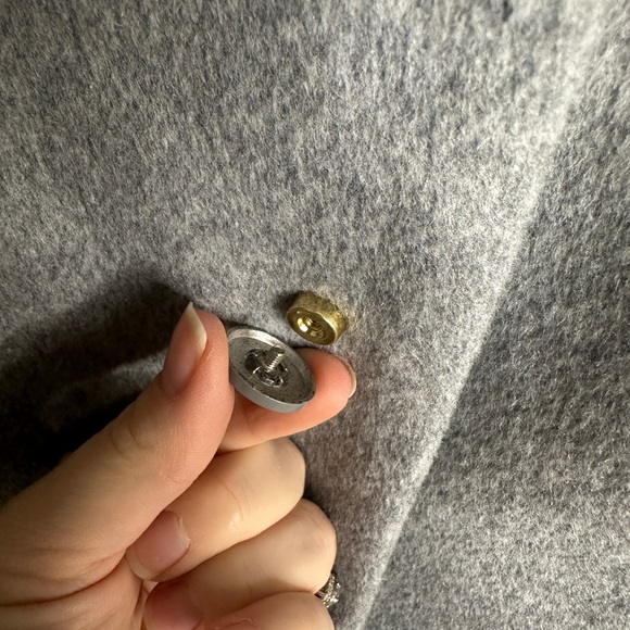 KATE SPADE Wool Blend Stand-Collar 35"Long Coat w/Changeable Buttons sz XL‎ - Picture 10 of 15